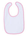 Rabbit Skins Infant Contrast Trim Premium Jersey Bib Rabbit Skins