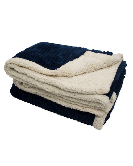 Kanata Blanket Unisex Corduroy Lambswool Throw Blanket Kanata Blanket