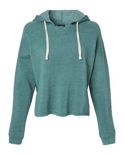 MV Sport Women's Fleece Crop Hooded Sweatshirt