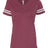 LAT Women's Football V-Neck Fine Jersey T-Shirt LAT