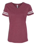 LAT Women's Football V-Neck Fine Jersey T-Shirt LAT