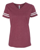 LAT Women's Football V-Neck Fine Jersey T-Shirt LAT