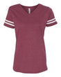 LAT Women's Football V-Neck Fine Jersey T-Shirt LAT