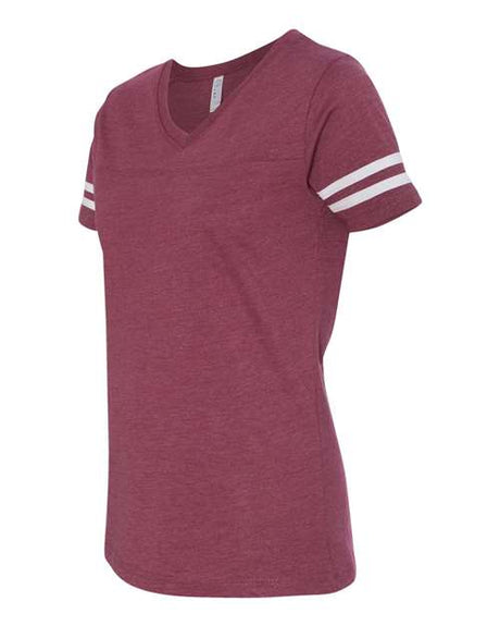 LAT Women's Football V-Neck Fine Jersey T-Shirt LAT
