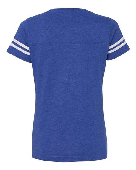 LAT Women's Football V-Neck Fine Jersey T-Shirt LAT