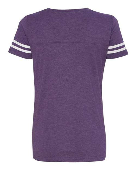 LAT Women's Football V-Neck Fine Jersey T-Shirt LAT