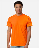 Tultex Men's Heavyweight Jersey Pocket T-Shirt-3