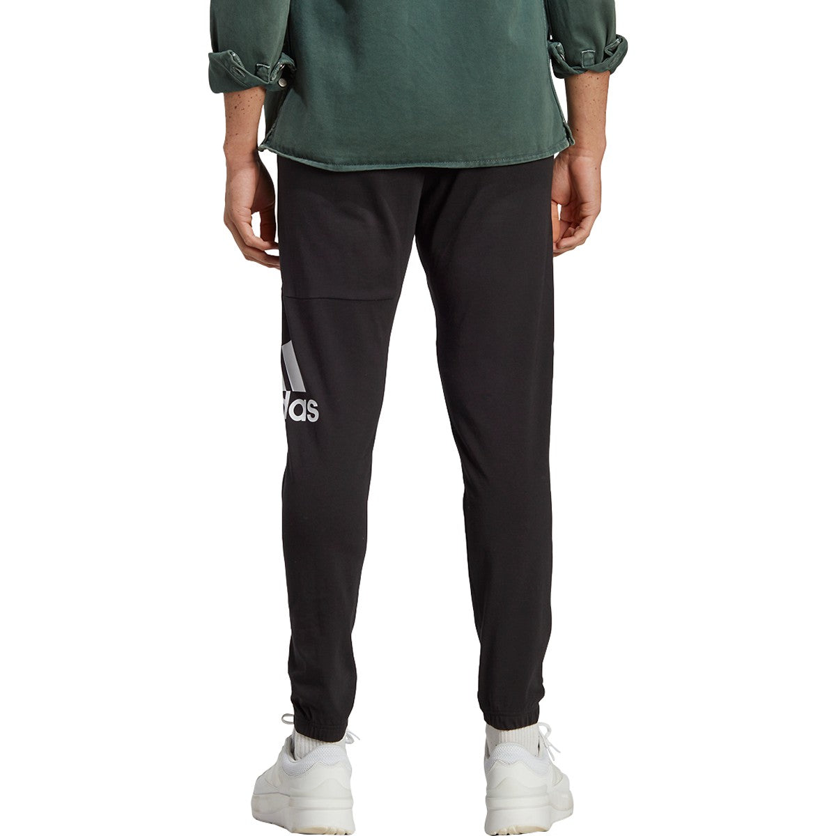 adidas Men's Essentials Single Jersey Tapered Logo Pants adidas