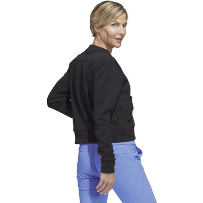 adidas Women's Full Zip Knit Golf Bomber Jacket