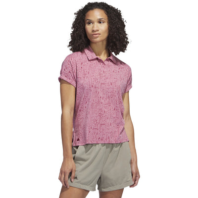 adidas Women's Go-To Printed Golf Polo Shirt
