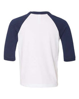 BELLA + CANVAS Toddler's Three-Quarter Sleeve Baseball Tee