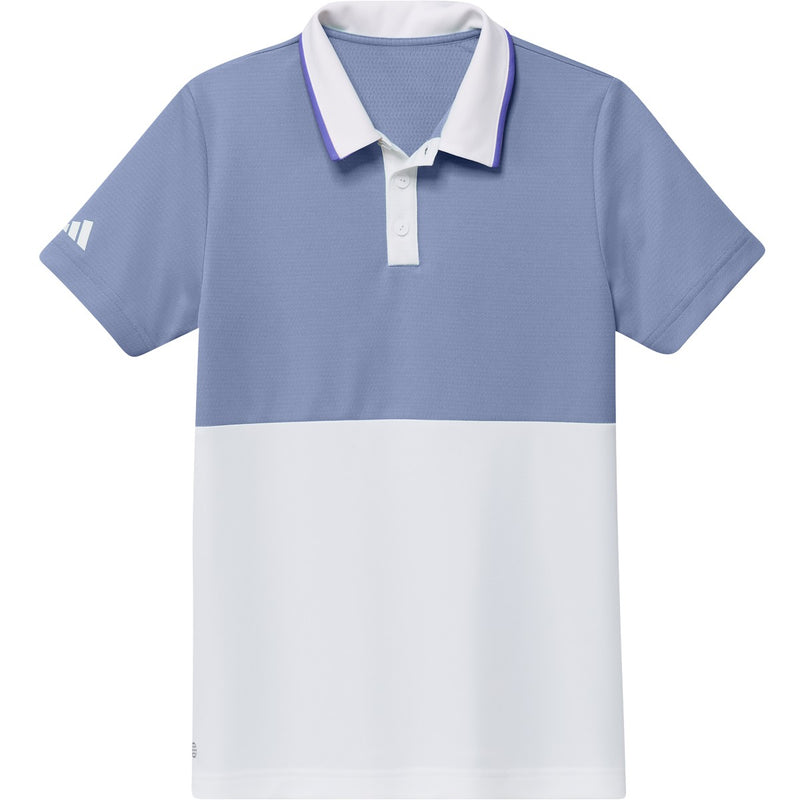 adidas Youth Colorblock HEAT.RDY Golf Polo Shirt