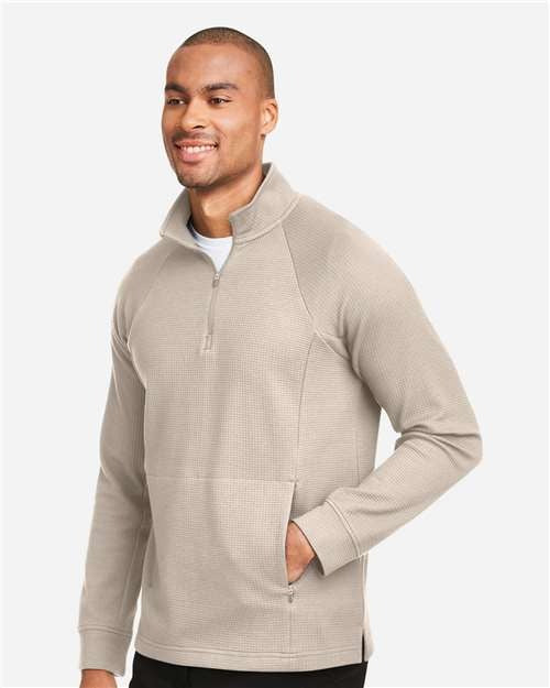 North End Men's Rhythm Waffle Quarter-Zip Pullover-4