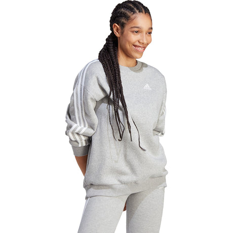 Adidas Women’s 3-Stripes Oversized Fleece Sweatshirt adidas