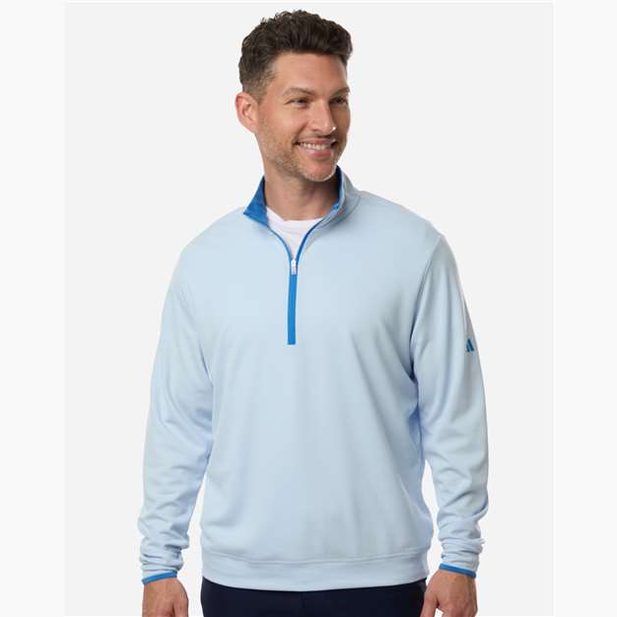 adidas Men's Performance Lightweight Quarter-Zip Pullover Mens Apparel Sweatshirts & Fleece