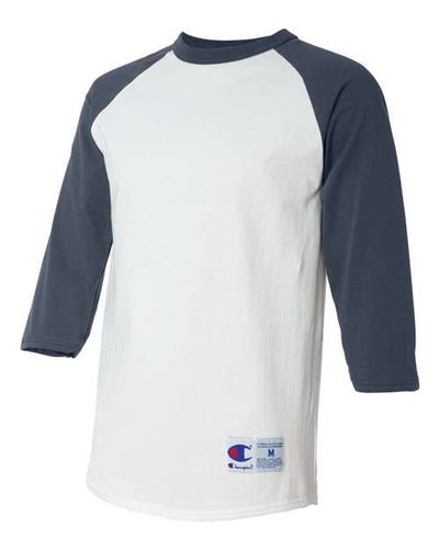 Champion Men's Three-Quarter Raglan Sleeve Baseball T-Shirt