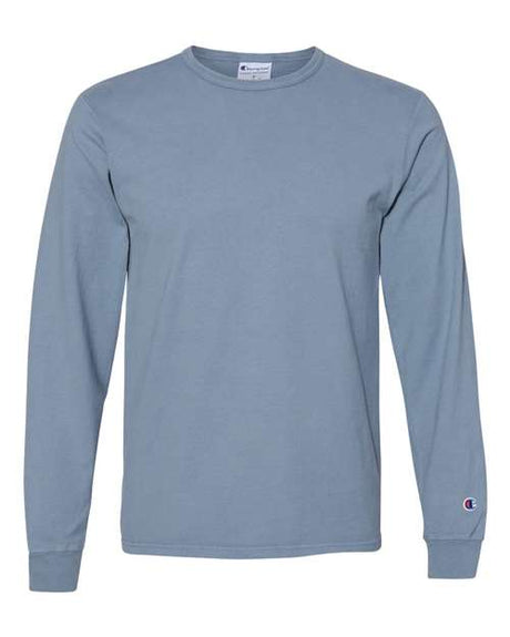 Champion Men's Garment Dyed Long Sleeve T-Shirt Champion