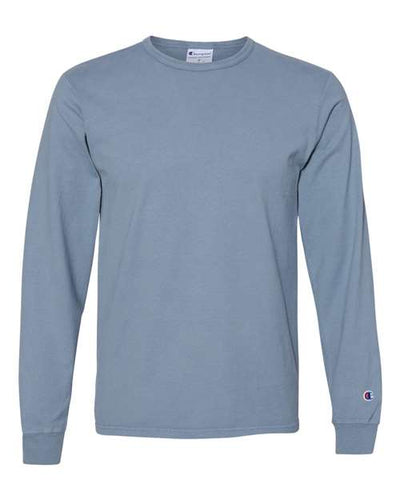 Champion Men's Garment Dyed Long Sleeve T-Shirt