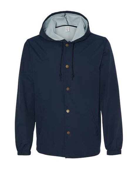 Independent Trading Co. Men's Water-Resistant Hooded Windbreaker Independent Trading Co.