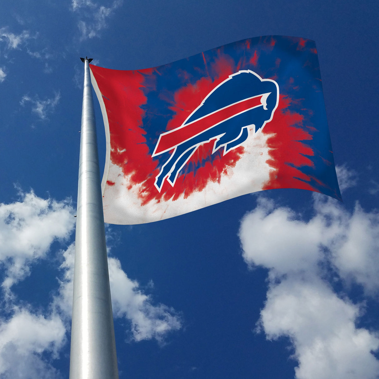 Rico Industries NFL  Buffalo Bills Tie-Dye 3' x 5' Banner Flag-2