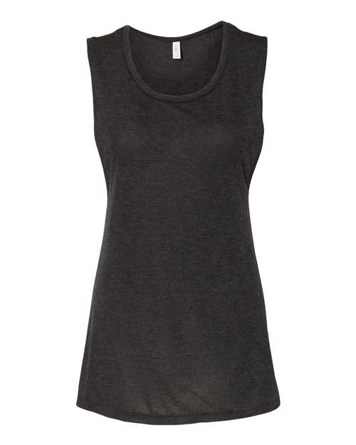 BELLA+CANVAS  Women's Flowy Scoop Muscle Tank. BC8803 2 of 2
