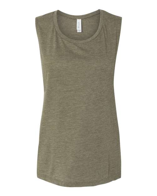 BELLA+CANVAS  Women's Flowy Scoop Muscle Tank. BC8803 2 of 2