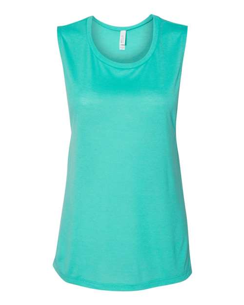 BELLA + CANVAS Women's Flowy Scoop Muscle Tank Top BC8803