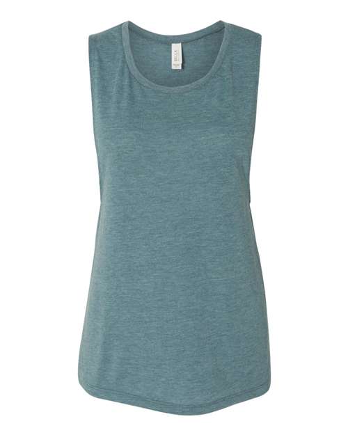BELLA+CANVAS  Women's Flowy Scoop Muscle Tank. BC8803 2 of 2