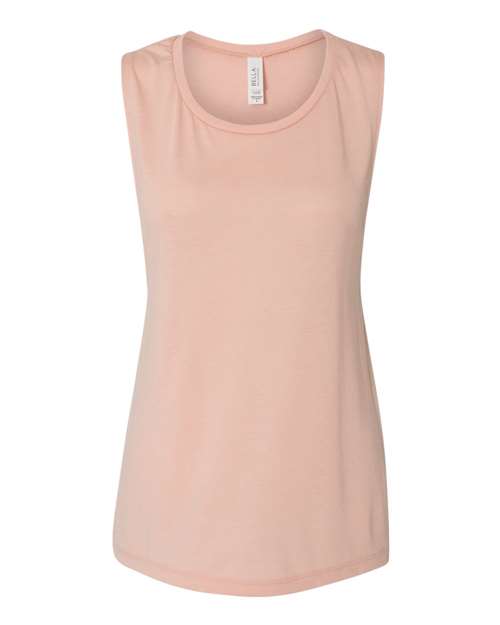 BELLA + CANVAS Women's Flowy Scoop Muscle Tank Top BC8803