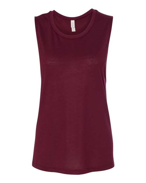BELLA+CANVAS  Women's Flowy Scoop Muscle Tank. BC8803 2 of 2