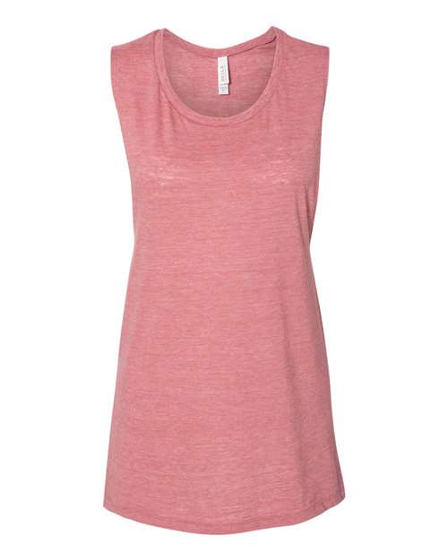 BELLA+CANVAS  Women's Flowy Scoop Muscle Tank. BC8803 2 of 2