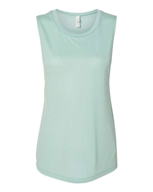 BELLA+CANVAS  Women's Flowy Scoop Muscle Tank. BC8803 2 of 2