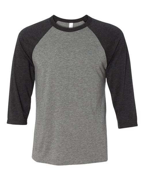 BELLA+CANVAS  Men's 3/4-Sleeve Baseball Tee. BC3200