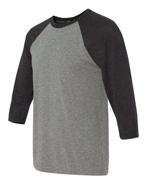BELLA+CANVAS  Men's 3/4-Sleeve Baseball Tee. BC3200