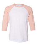BELLA+CANVAS  Men's 3/4-Sleeve Baseball Tee. BC3200