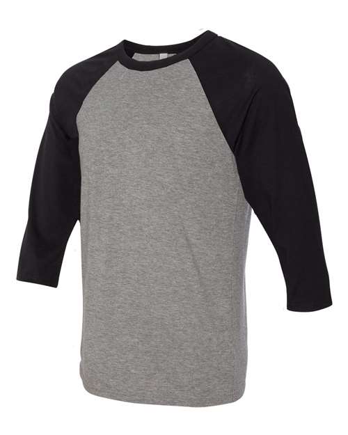 BELLA + CANVAS Three-Quarter Sleeve Baseball Tee