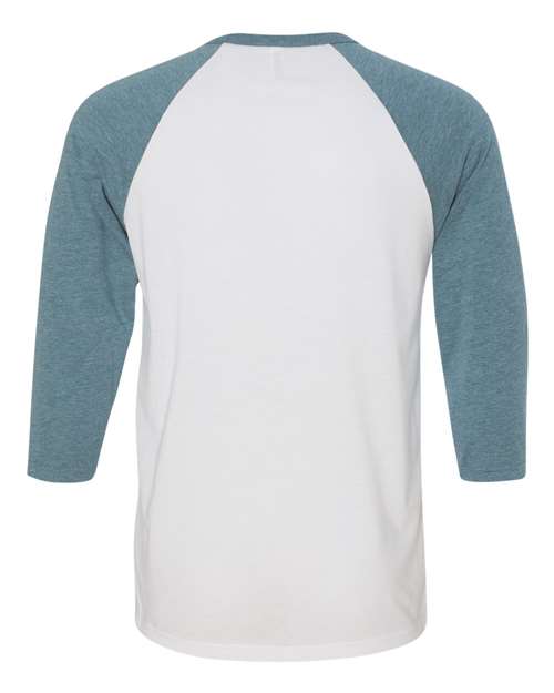 BELLA + CANVAS Three-Quarter Sleeve Baseball Tee