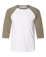 BELLA+CANVAS  Men's 3/4-Sleeve Baseball Tee. BC3200