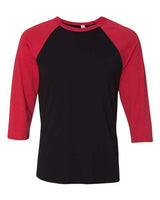 BELLA+CANVAS  Men's 3/4-Sleeve Baseball Tee. BC3200