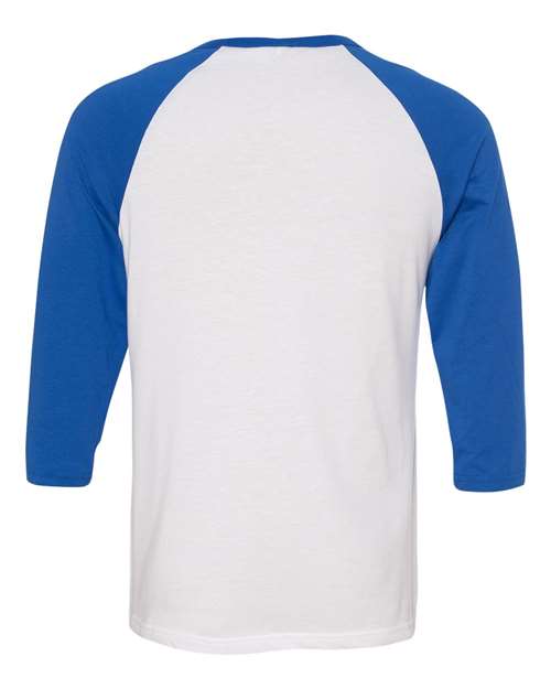 BELLA+CANVAS  Men's 3/4-Sleeve Baseball Tee. BC3200