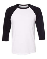 BELLA+CANVAS  Men's 3/4-Sleeve Baseball Tee. BC3200