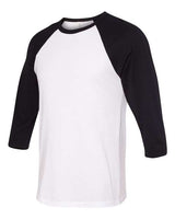 BELLA+CANVAS  Men's 3/4-Sleeve Baseball Tee. BC3200