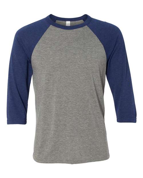 BELLA+CANVAS  Men's 3/4-Sleeve Baseball Tee. BC3200