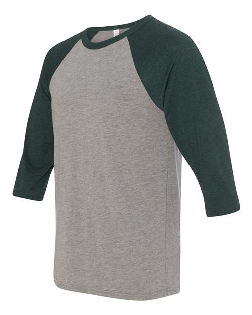 BELLA + CANVAS Three-Quarter Sleeve Baseball Tee