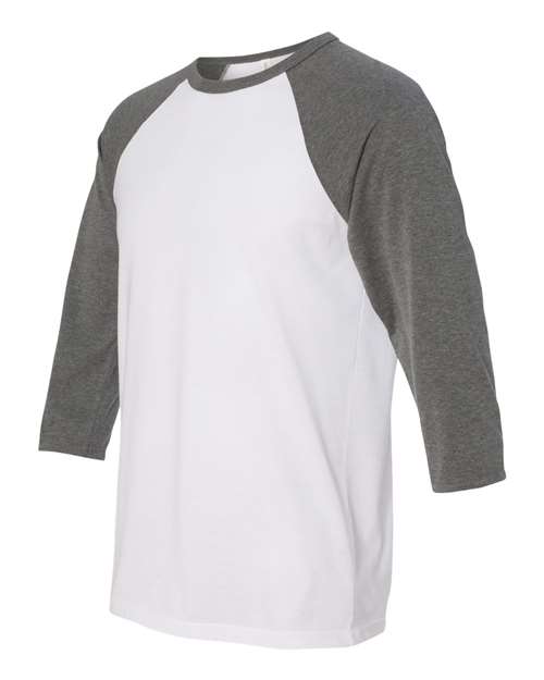 BELLA + CANVAS Three-Quarter Sleeve Baseball Tee