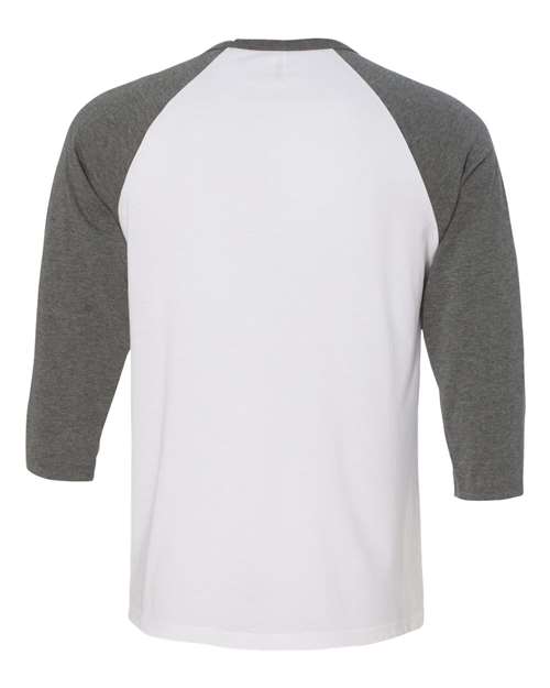 BELLA + CANVAS Three-Quarter Sleeve Baseball Tee
