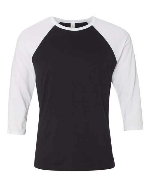BELLA+CANVAS  Men's 3/4-Sleeve Baseball Tee. BC3200