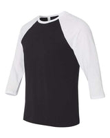 BELLA+CANVAS  Men's 3/4-Sleeve Baseball Tee. BC3200