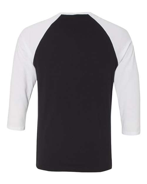BELLA+CANVAS  Men's 3/4-Sleeve Baseball Tee. BC3200