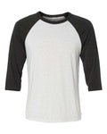 BELLA+CANVAS  Men's 3/4-Sleeve Baseball Tee. BC3200